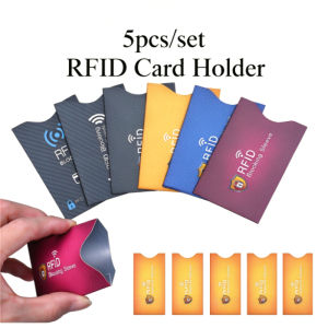 5PCS RFID Blocker Safety Protect Case Cover Card Holder New Bank Anti-theft Protection Credit Cards