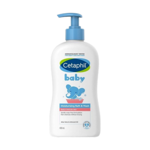Cetaphil Baby Moisturising Body Wash 400ml Hypoallergenic Paraben Free 24H Hydration Gentle Clean For Delicate Infant Skin