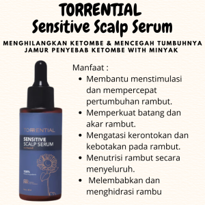 TORRENTIAL Sensitive Scalp Hair Serum - Anti Dandruff With Minyak Zaitun Bantu Hilangkan Ketombe dan Tumbuhnya Jamur