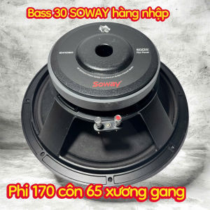 Gía 1 cái - Loa bass 30 SOWAY phi 170 côn 65 gân vải xương nhôm - hàng nhập