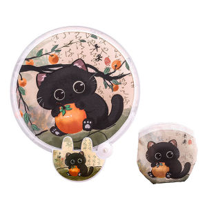 438178 ZXC พัดลมพับได้ลายการ์ตูนแบบพกพาพัดลมมือถือพับได้สุดสร้างสรรค์สำหรับฤดูร้อนพัดลมมือบินดิสก์กระเป๋าผ้าของขวัญสำหรับเด็ก