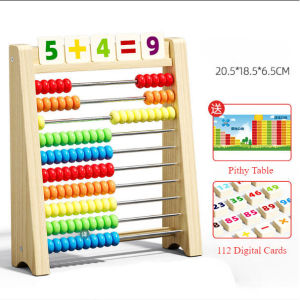 Multi-functional Arithmetic Math Educational Toys Wooden Clock Counting Stick Montessori Toys