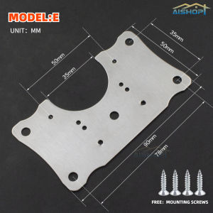 [SG Seller] Stainless Steel Hinge Fixing Plate Installation Plate Cabinet Door Hinge Plate Repair Plate with Screws