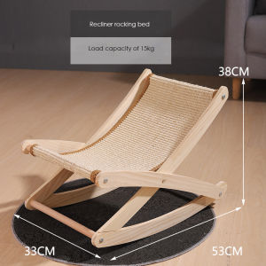Soild Wood Cat Scratcher Lounge Cat Scratching Board kitten cat furniture scratcher Bed Sisal Scratcher Mat Cat Sleeping Chair