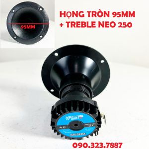 1 Loa Treble từ NEO Coil 254mm + Họng loa tròn 95mm . Loa Tweeter