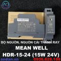 Bộ nguồn 24V, Nguồn cài thanh ray 24VDC, Mean Well HDR-15-24 HDR-30-24 HDR-60-24, 24V 0.5A, 24V 1.5A, 24V 2.5A. 