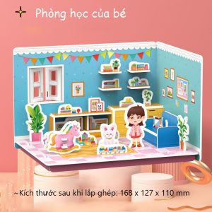 [HCM] Đồ Chơi Mô Hình Lắp Ghép 3D Hình Các Tòa Nhà Biệt Thự Xinh Xắn Bằng Giấy Foam DIY - SOHANEI FAM - Giúp Phát Triển Kỹ Năng Thực Hành Kiên Nhẫn Và Tập Trung Cho Bé -Đồ Chơi Xếp Hình Nhà 3D