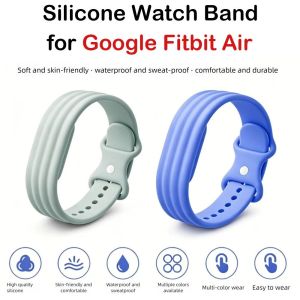 MODERNLUX Breathable Watch Band Adjustable Silicone Sport Strap Rubber Bracelet Replacement Wristband for Google Fitbit Air for Men Women