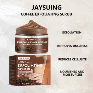JAYSUING Coffee Exfoliating Scrub Exfoliating Body Scrub Organic  Soothing Moisturizing Whitening Body Scrub Body Smooth Whitening Skin Care 50g