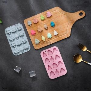 [COD] fjdse แม่พิมพ์ซิลิโคนสำหรับทำขนมคริสต์มาสแม่พิมพ์ทำจากซิลิโคนสำหรับวันหยุดแม่พิมพ์ทำสบู่และลูกอมสำหรับทำเค้กช็อคโกแลตเยลลี่