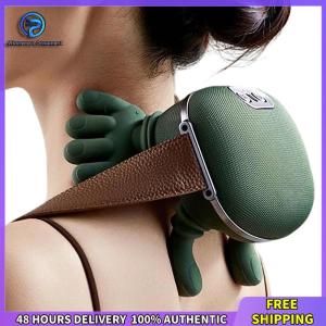 Winnereco Rechargeable Wireless Portable Shiatsu Neck and Back Massager Simulated Human Hand Design Electric Neck Massager for Ache Relief Portable Gifts