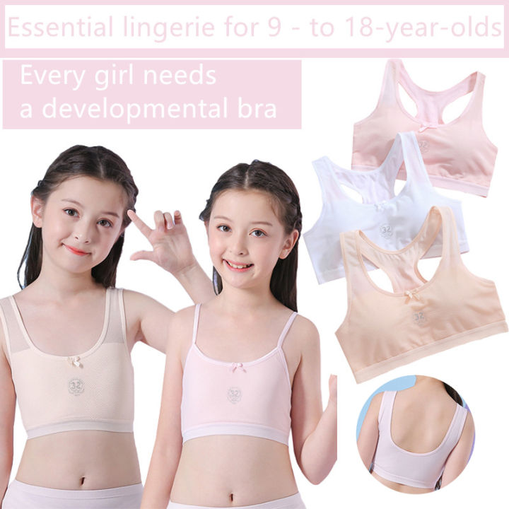 Adolescent girl development bra 11 years old girl underwear vest
