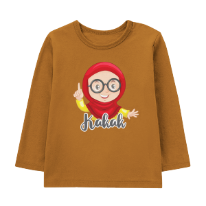 Baju Anak Laki-laki Dan Perempuan Lengan Pendek 1-12 Tahun Couple Sibling Tee Series Motif Adek & Kaka Muslim