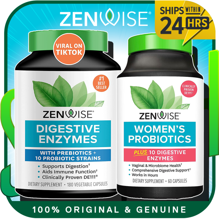 Zenwise Probiotic Digestive Multi Enzymes Women's Probiotics l Joint