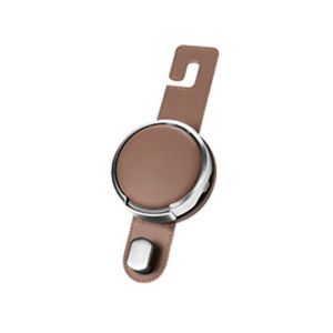 UNQIN PU Leather Car Seat Headrest Hook Foldable Metal Hook 2 in 1 Headrest Hanger Premium Phone Stand Seat Back Storage Rack Car Interior