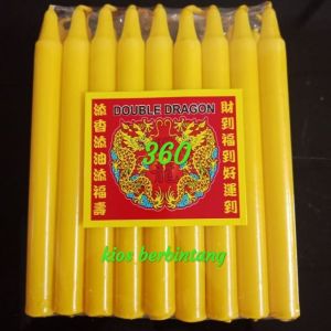 Lilin Sembahyang Lilin Puja Warna Kuning Type 360