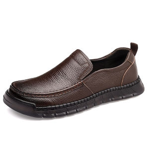 GRAZIA New Designer Solid Color Loafers for Men Summer Autumn Fashion Business Casual Shoes Male Soft Sole Leather Shoes