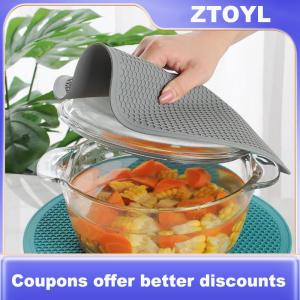 【ZTOYL】 Lớn Silicone mat Coaster chịu nhiệt placemat tổ ong nonslip nồi chủ bảng Mat Vòng cup Mat phụ kiện nhà bếp