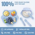 Baby Weaning Set, Silicone Baby Feeding Set(10 Pcs), Toddler Weaning Set with Adjustable Bib, Suction Bowl, Plate, Fork, Spoon, Water & Snack Cup Kit, Baby Led Weaning Kit for Babies and Kids. 
