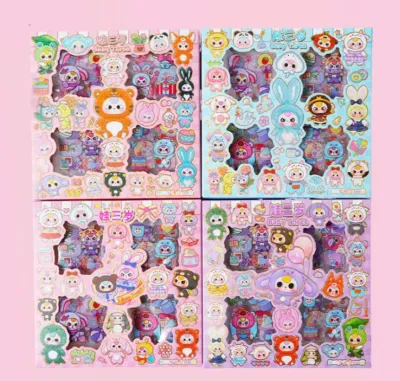 Hộp 100 Tấm Sticker dán trang trí không trùng hình