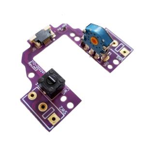 เมนบอร์ดแผงกระดุม PCB สำหรับไมโครสวิตช์ตัวเข้ารหัสเมาส์สีทอง