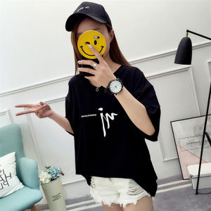 QDshop 🙈สินค้าขายดีเสื้อยืดคอกวีสุดสวยลมผ้แฟชั่นนำเทรนด์ 💖 เรียบง่ายและหลากหลสไตล์สาวหวานสานซ่อนเปรี้ยว เทพธิดา🥰🌼✨💌🎈💙