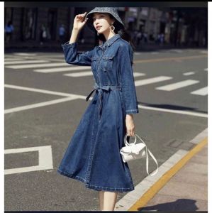 FASHION.ID90 DRESS KOREA DENIM JENNIE 9043