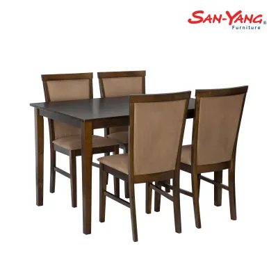 San-Yang Furniture Dining Set 4-Seater Asrio Brown 300328