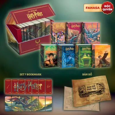 Fahasa - Sách - Boxset Harry Potter (Hộp 7 Cuốn) - Bìa Cứng - Phiên Bản Độc Quyền 50 Năm Fahasa - Tặng Kèm Ly Ngẫu Nhiên
