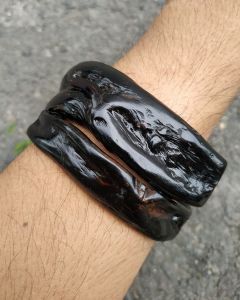 Gelang Akar Bahar Merah Bodi Hitam Size Sedang