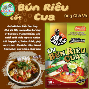 [GÓI 90GR] CỐT BÚN RIÊU CUA THƯƠNG HIỆU ÔNG CHÀ VÀ