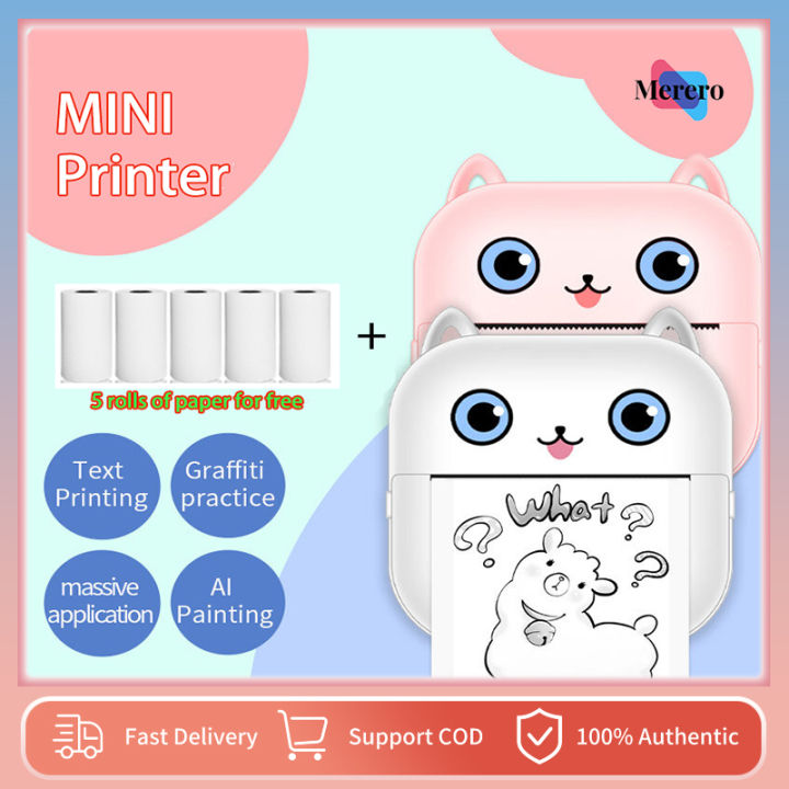 X15 Mini Printer Bluetooth Pocket Thermal Printer Inkless Portable