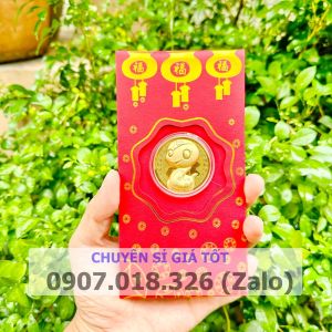 Bao Lì Xì Rắn may mắn tài lộc vàng 24k may mắn chiêu tài rước lộc - Mẫu 2
