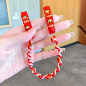 SIGVARD - Ikat Rambut Spiral Anak Perempuan Korea Lucu Dengan Hiasan Cantik KCR22