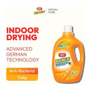 UIC Big Value Laundry Liquid Detergent 3.6kg - Anti-bacterial