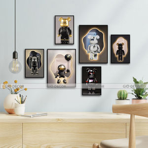 Set 6 tranh dán tường trang trí hiện đại với chủ đề đa dạng - SIÊU RẺ