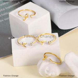 [COD] Fashion Change Tiny Initial Letter Rings For Women A-Z Letters Adjustable Zircon Ring Female Christmas Aesthetic Jewelry Gift