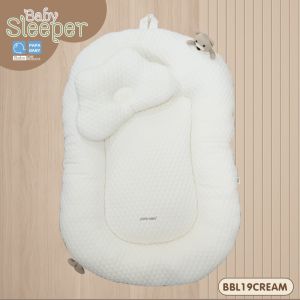 PAPA BABY เบาะนอนเด็ก ที่นอนเด็ก รุ่น BBL19 ที่นอนพร้อมหมอนหลุมเด็ก