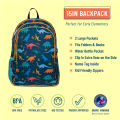 Wildkin Kids Jurassic Dinosaurs Sidekick Backpack Boys School Bag (For Nursery, Kindergarten, Primary School). 