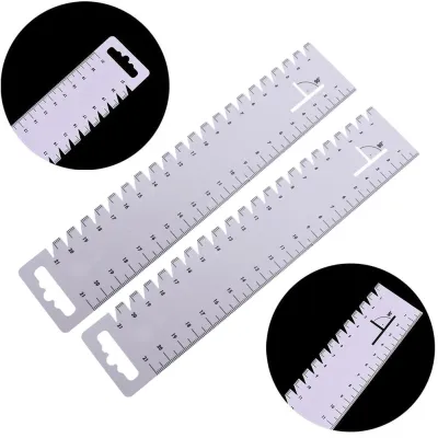 2pcs Sewing Patchwork Ruler Gauge Ultrathin Soft Sewing Tool Quilting Handmade 21cm Sewing Tools Accessories