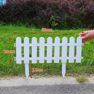 10 ชิ้น ราคา 50*30cm รั้วตกแต่งสวน รั้วพลาสติก DIY รั้วสีขาว รั้วบ้านรั้ว รั้วขนาดเล็กตกแต่งในร่มและกลางแจ้ง รั้วแต่งสวน ต้นไม้ ของตกแต่งสวน รั้ว PVC