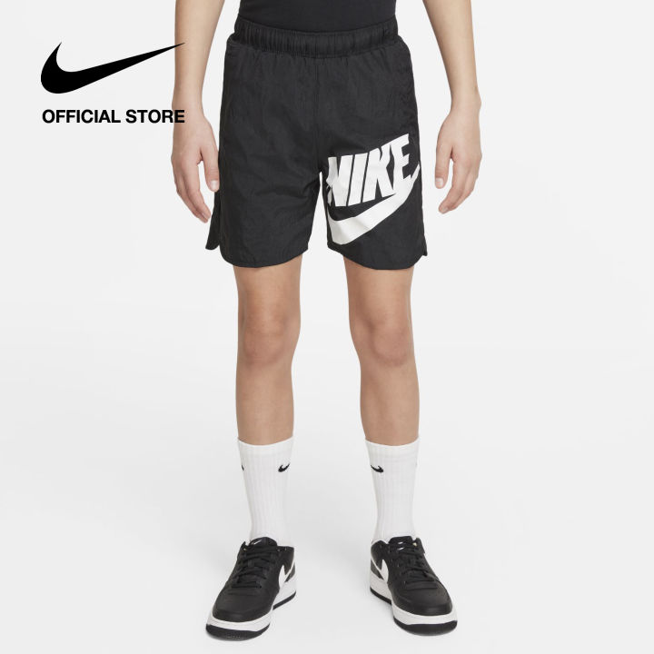 Nike Kids Sportswear Big Kids Boys Woven Shorts Black Lazada Singapore