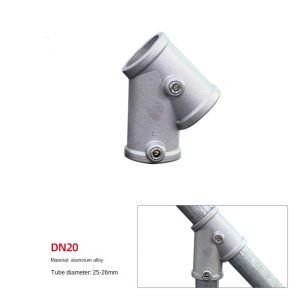 SAVVYSHELF 3\4" Pipe Fitting Connector Aluminum Alloy Steel Fixed buckle Frame Fasteners  DIY Circular Pipe Connector Steel Tube Shelf