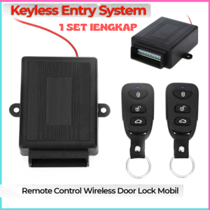 COD Cepat Pijar Keyless Remote Control Wireless Door Lock Mobil - LB-402-Hitam / Saklar Alarm Mobil