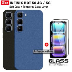 PROMO Soft Case Infinix Hot 50 50i Smart 9 HD 4G 5G Matte Sandstone Free Anti Gores Layar Handphone Full