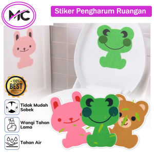 Stiker Pengharum Toilet Sticker Tempel Pewangi Ruangan Kamar Mandi Tempelan Aroma Rose Jasmine Lemon Tahan Lama