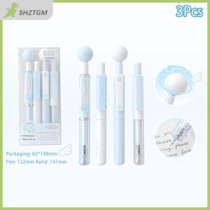 【SHZTGM】 ชุดปากกาสั้น4ด้ามปากกาพู่กัน ° แบบหมุนได้สวยงามช่วยแก้ปัญหาปากกาได้