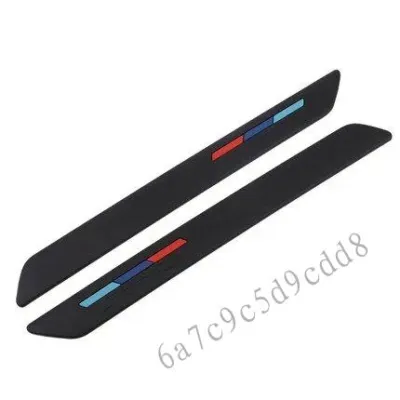 Universal Car Bumper Protector - Black Rubber Scratch Guard for Front Rear