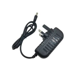 Regulated AC To DC Power Supply Adapter Universal Wall Charger UK Plug 5.5x2.5mm Converter CCTV Router Scale Cable