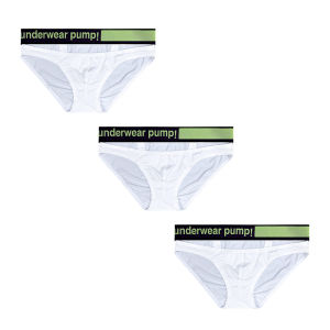 CMENIN PUMP 3Pcs Ins Phong Cách Cotton Quần Lót Nam Ngắn Gọn Quần Lót Nam Thoải Mái Trượt Quần Lót Jockstrap Quần Sịp Nam Cuecas MP245